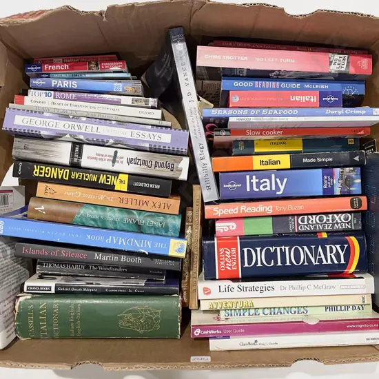 Box of Assorted Books