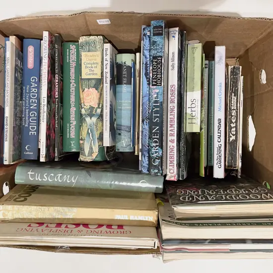 Box of Assorted Gardening Books etc