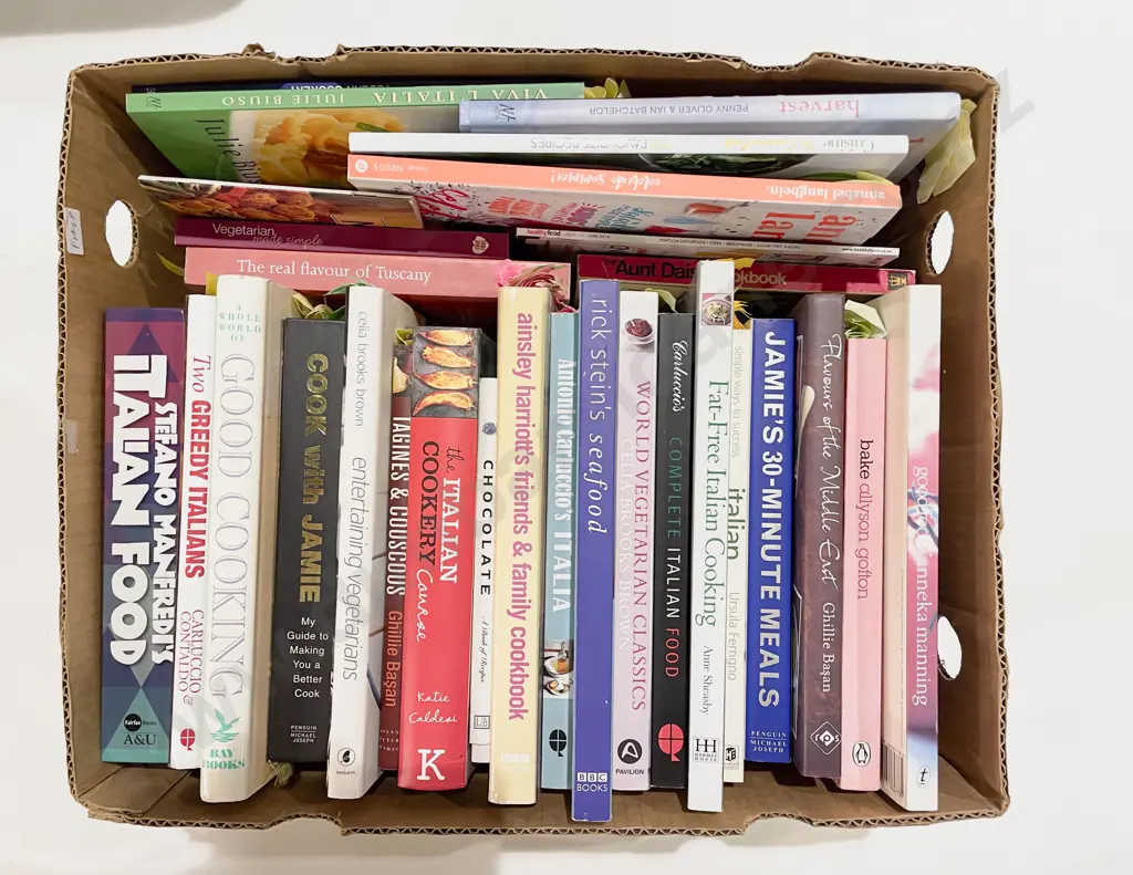 Box of Assorted Cook Books Image 1++