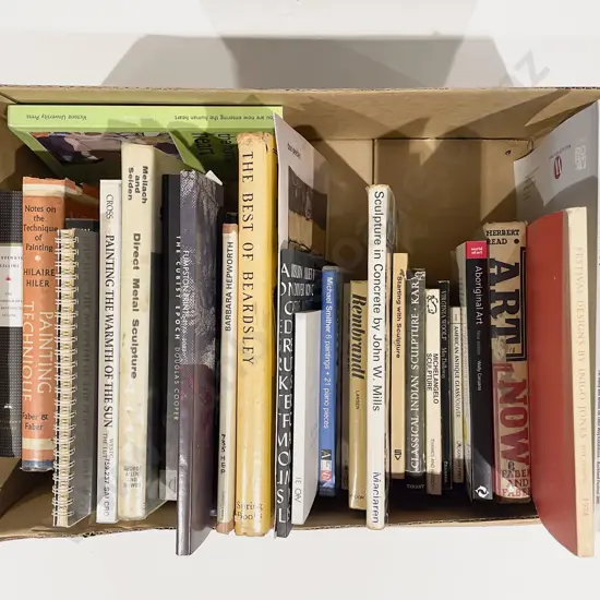 Box of Assorted Art Related Reference Volumes