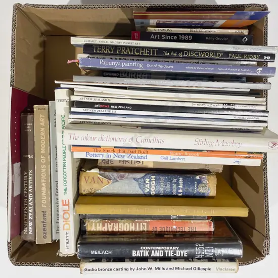 Box of Assorted Art Related Reference Volumes