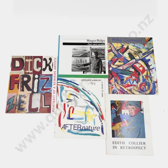 Five Assorted NZ Art Reference Booklets