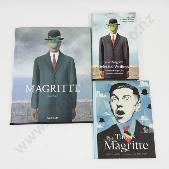 Three Assorted Rene Magritte Reference Books