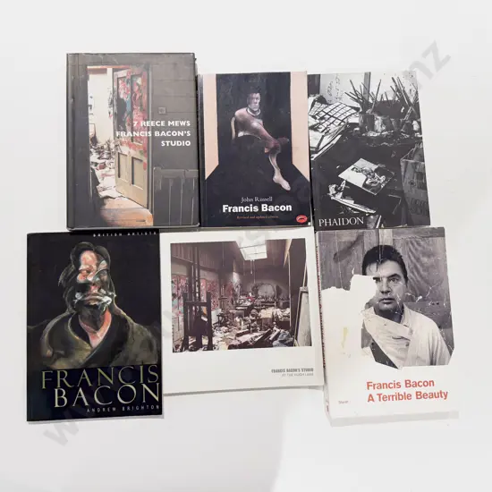Six Assorted Francis Bacon Reference Books
