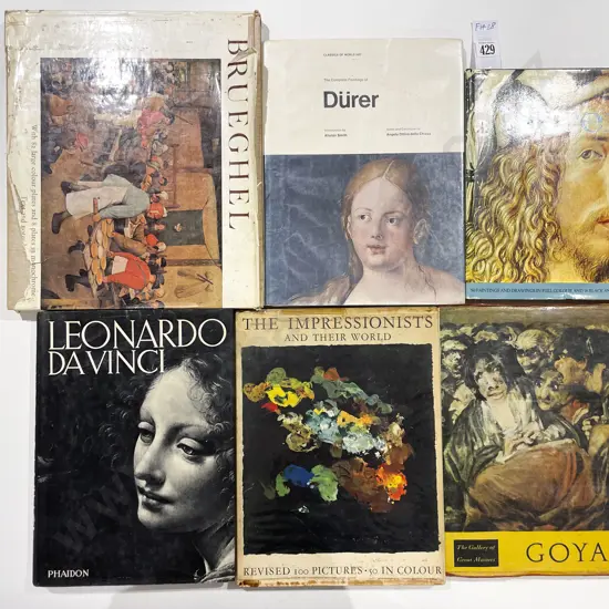 Six Assorted Art Reference Volumes