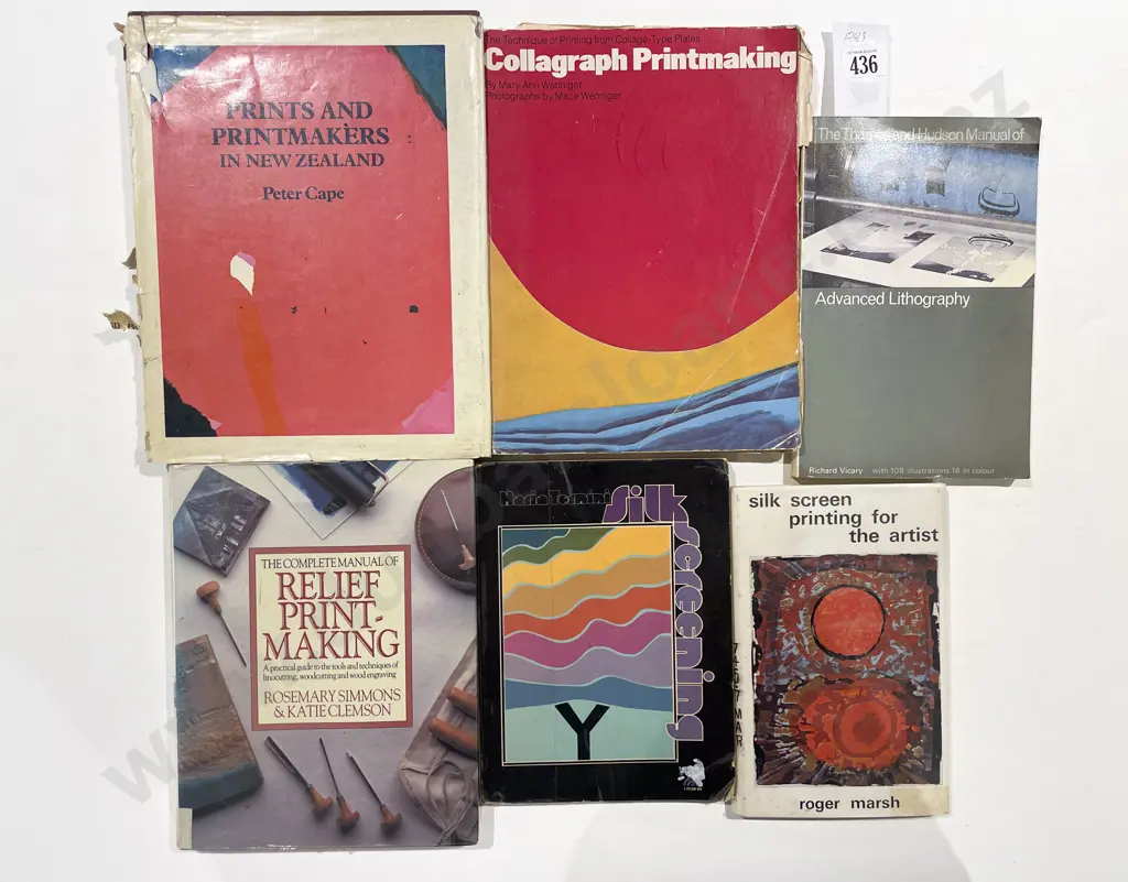 Six Assorted Printmaking Reference Books Image 1++