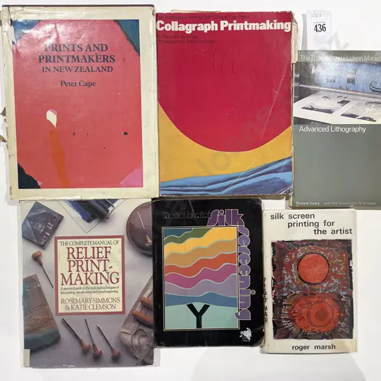 Six Assorted Printmaking Reference Books