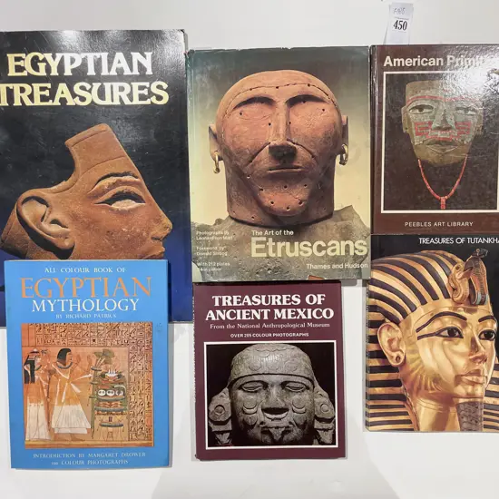 Six Assorted Early & Primitive Art Reference Books