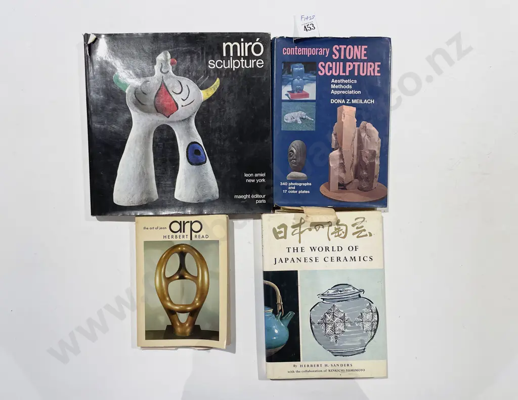 Miro Sculpture & Three Assorted Applied Art Books Image 1++