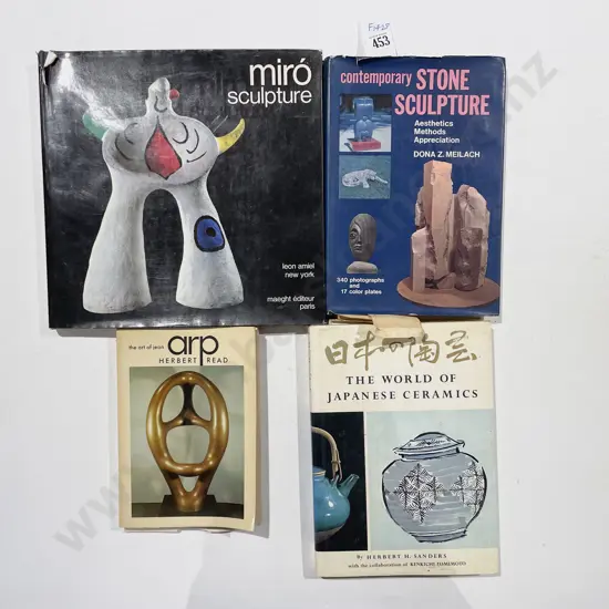 Miro Sculpture & Three Assorted Applied Art Books