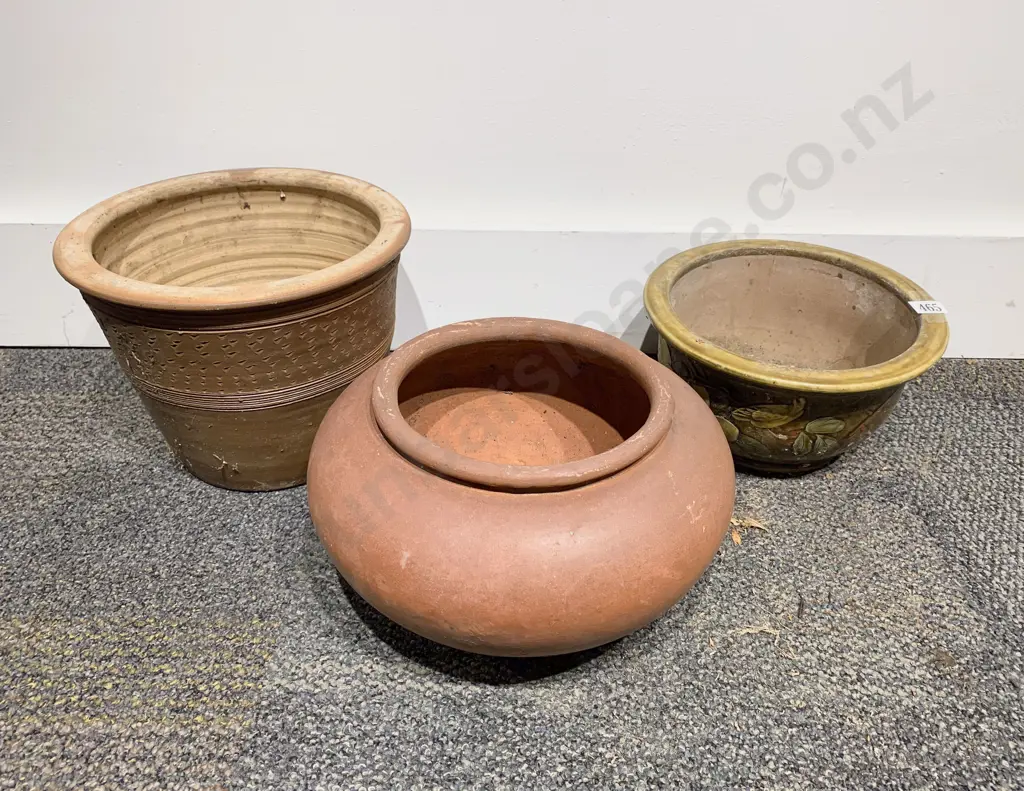 Three Assorted Garden Planters Image 1++