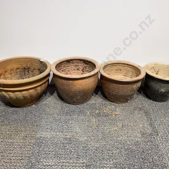 Four Assorted Garden Planters