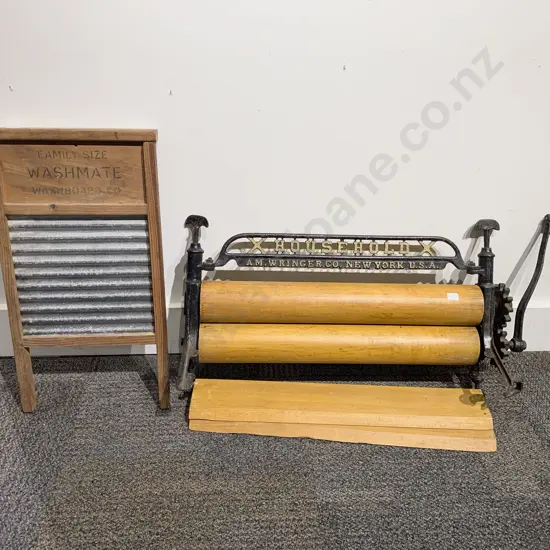 Vintage American Wringer together with Washboard