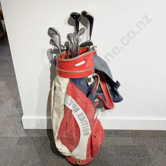 Vintage Golf Clubs & Bag