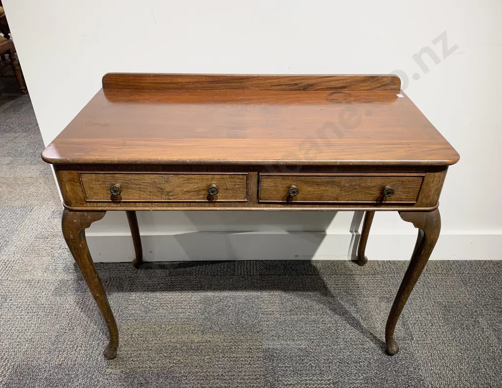Mahogany Two Drawer Hall Table Image 1++