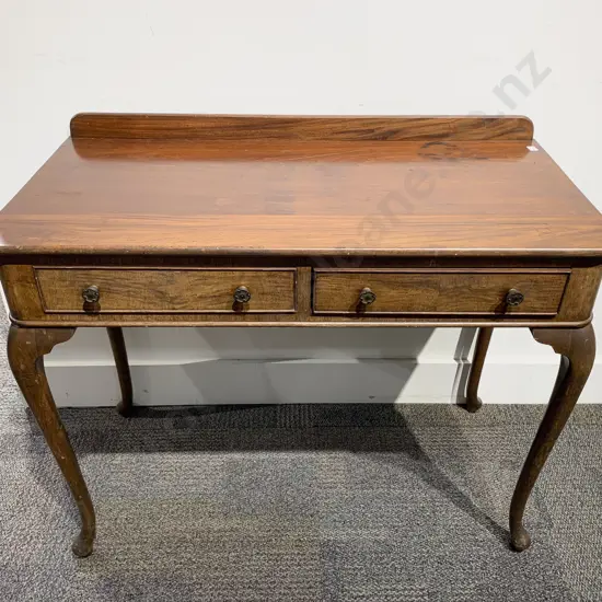 Mahogany Two Drawer Hall Table