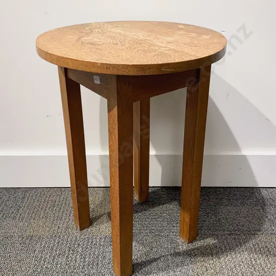 Circular Oak Side Table