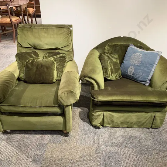 Two Upholstered Armchairs