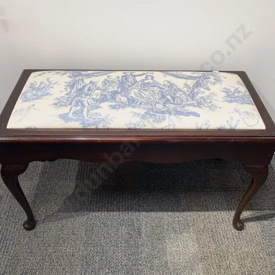 Mahogany Piano Duet Stool