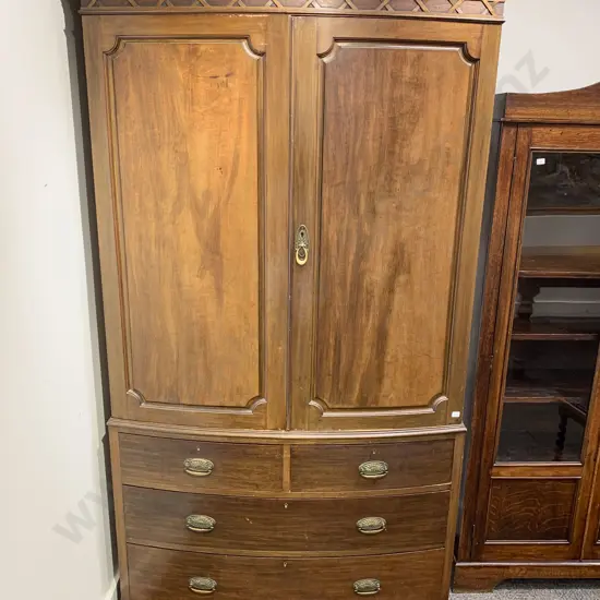 Late Victorian Maple & Co Mahogany Linen Press