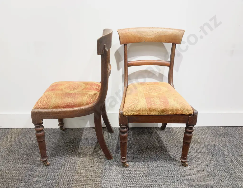 Set of Six Victorian Mahogany Dining Chairs Image 1++
