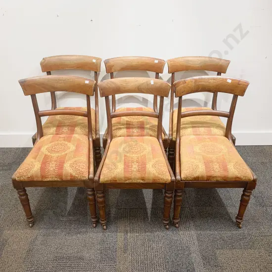 Set of Six Victorian Mahogany Dining Chairs