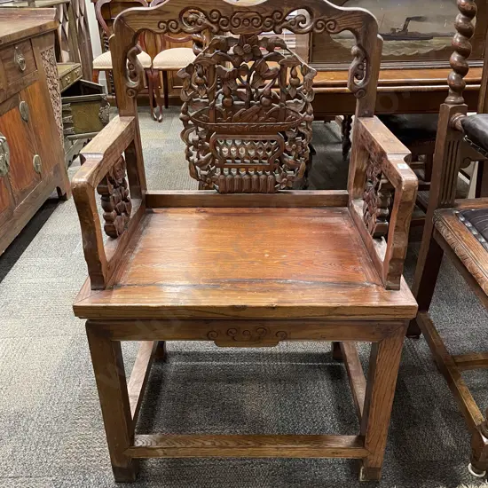 Antique Chinese Rosewood Armchair