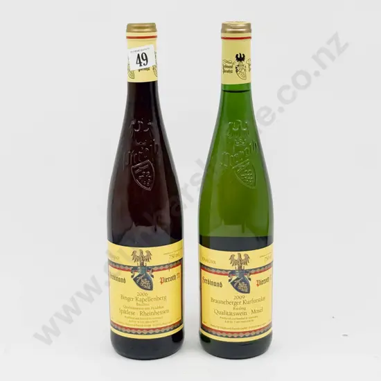 5 Bottles 2009 and 1 2006 German Brauneberger Kurfüstlay Riesling