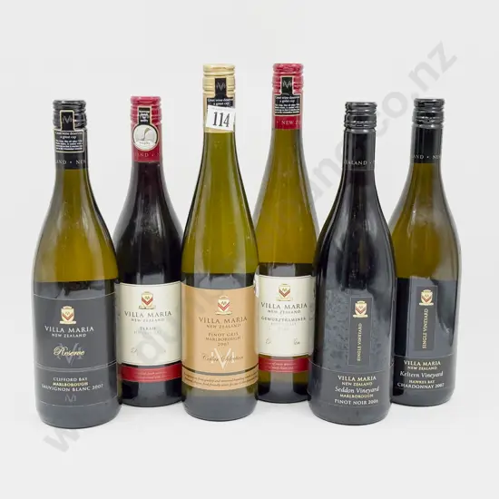 6 Bottles Assorted Villa Maria Estate