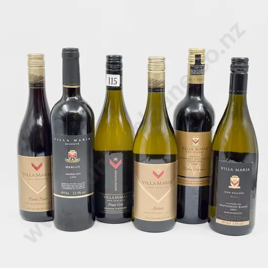 6 Bottles Assorted Villa Maria Estate