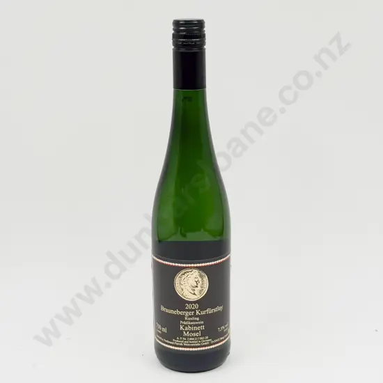 6 Bottles German 2020 Brauneberger Kurfürstlay Riesling Kabinett