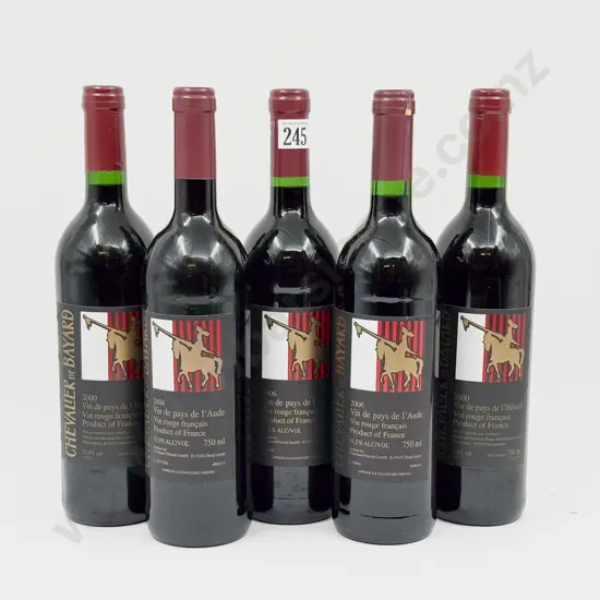 5 Bottles French 2006 Vin de pays de I'Aude