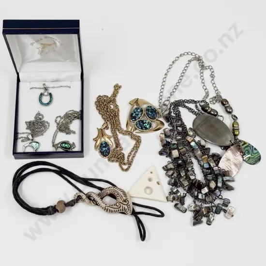 Collection of Assorted NZ Paua Jewellery
