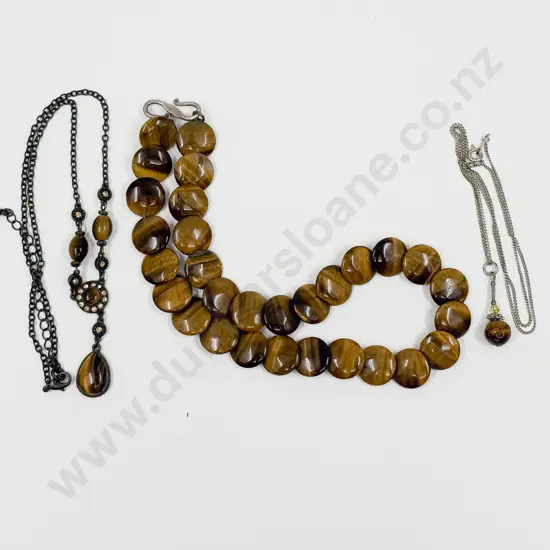 Three Tiger Eye Necklaces