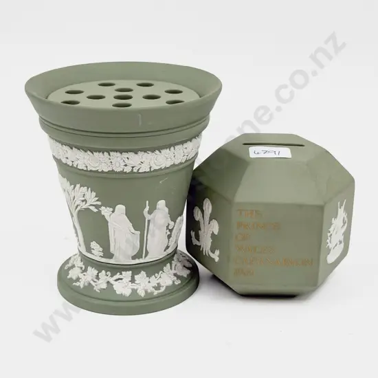 Wedgwood Trumpet Vase & Money Box
