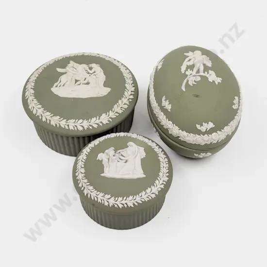 Three Wedgwood Trinket Boxes
