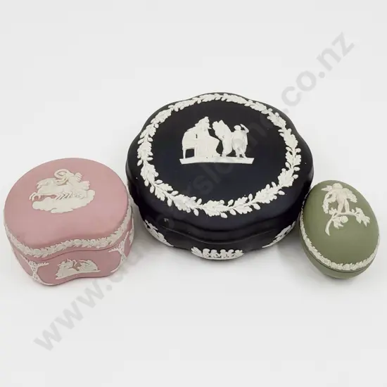 Three Wedgwood Trinket Boxes