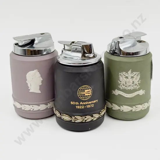 Three Wedgwood Lighters