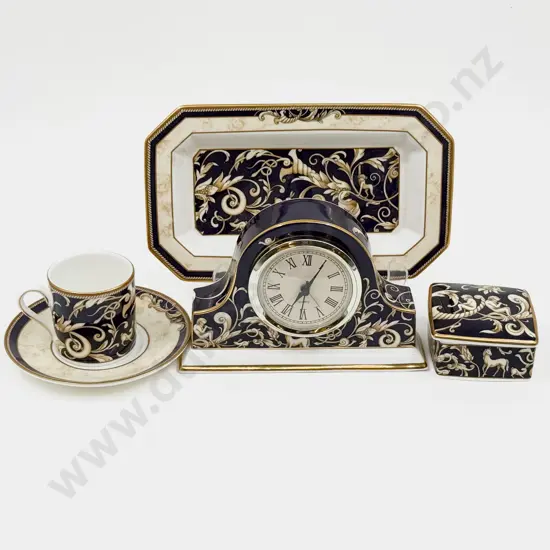 Small Quantity of Assorted Wedgwood "Cornicopia" China incl Mantel Clock
