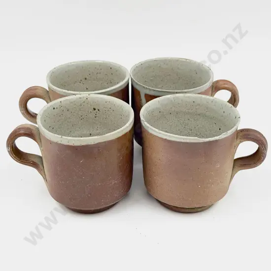 Four Paul Melser Pottery Mugs