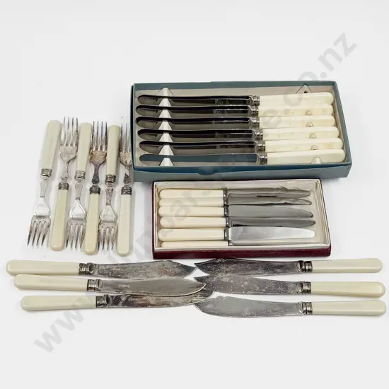 Quantity of Assorted Bone Handled Cutlery