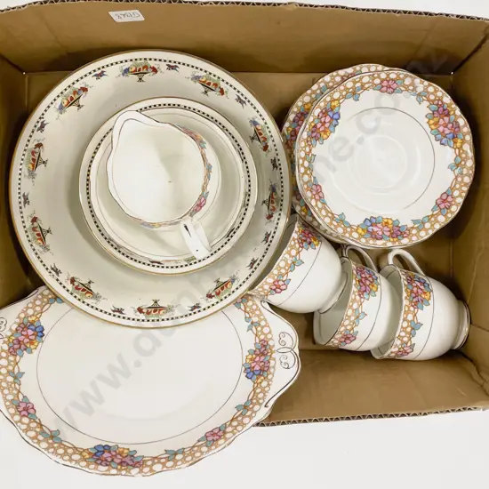 Box of Assorted Tea China incl Royal Albert