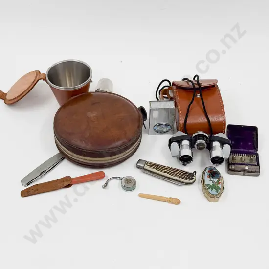 Quantity of Assorted Vintage incl Flask Pocket Knives etc