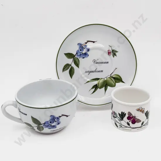 Apilco French Breakfast Cup & Saucer together with Portmerion Sugar Bowl