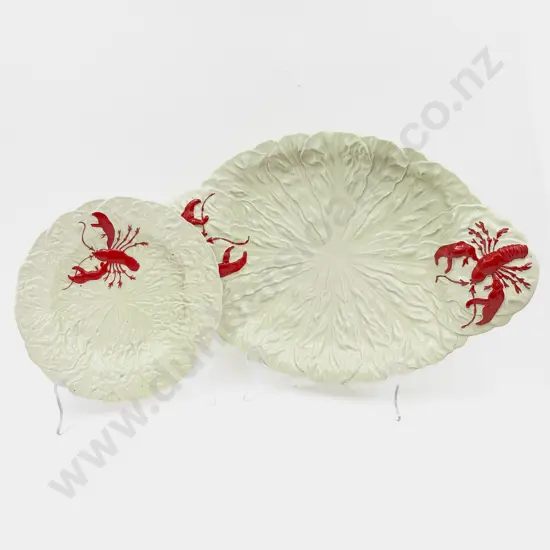 Carltonware Lobster Pattern Serving Platter together with Plate