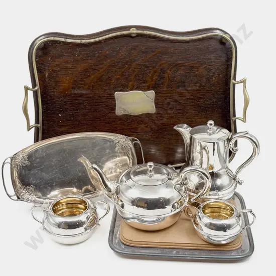 Oak Drinks Tray & Assorted S/P etc