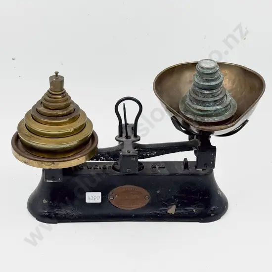 Vintage Kitchen Scales & Assorted Weights