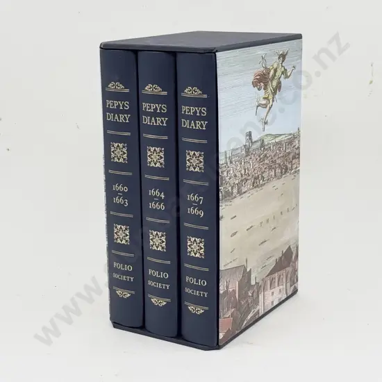 Folio Society Pepys Diary Three Book Boxed Set