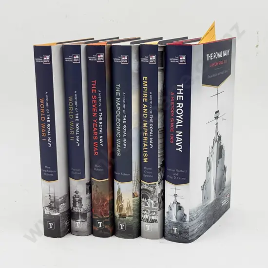 The National Museum - History of the Royal Navy - Six Assorted Volumes