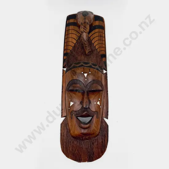 Tribal Hardwood Carved Mask